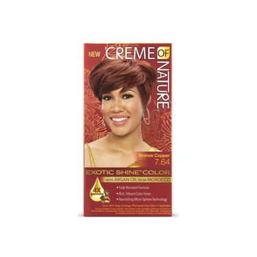Creme of Nature Exotic Shine™ Hair Color – Bronze Copper 7.64 - ANNS BEAUTY SUPPLY